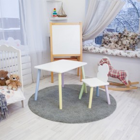 Детский комплект стол и стул «Облачко» Rolti Baby (белый/цветной, массив березы/мдф) в Полевском - polevskoy.mebel24.online | фото 2