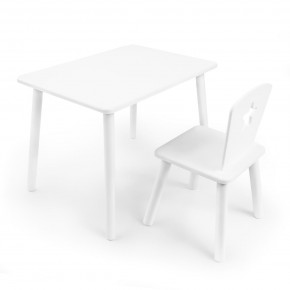 Детский комплект стол и стул «Звезда» Rolti Baby (белый/белый, массив березы/мдф) в Полевском - polevskoy.mebel24.online | фото
