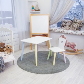 Детский комплект стол и стул «Звезда» Rolti Baby (белый/цветной, массив березы/мдф) в Полевском - polevskoy.mebel24.online | фото 2