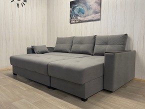 Диван угловой Комфорт-3 (НПБ+МДФ) велюр Galaxy Lite 26 в Полевском - polevskoy.mebel24.online | фото 3