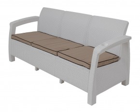 Диван Yalta Premium Sofa 3 Set (Ялта) белый (+подушки под спину) в Полевском - polevskoy.mebel24.online | фото