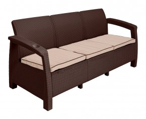 Диван Yalta Premium Sofa 3 Set (Ялта) шоколадный (+подушки под спину) в Полевском - polevskoy.mebel24.online | фото 2