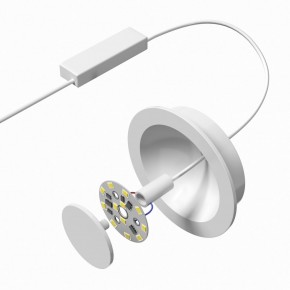 DK2700-WH Встраиваемый светильник, IP 20, 7 Вт, LED 3000, белый, алюминий в Полевском - polevskoy.mebel24.online | фото 5