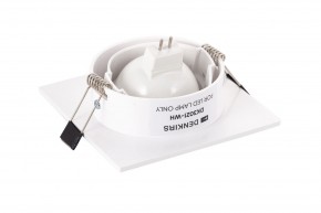 DK3021-WH Встраиваемый светильник, IP 20, 10 Вт, GU5.3, LED, белый, пластик в Полевском - polevskoy.mebel24.online | фото 3