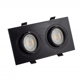 DK3022-BK Встраиваемый светильник, IP 20, 10 Вт, GU5.3, LED, черный, пластик в Полевском - polevskoy.mebel24.online | фото 1
