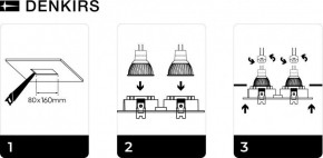 DK3022-WH Встраиваемый светильник, IP 20, 10 Вт, GU5.3, LED, белый, пластик в Полевском - polevskoy.mebel24.online | фото 6