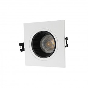 DK3071-WH+BK Встраиваемый светильник, IP 20, 10 Вт, GU5.3, LED, белый/черный, пластик в Полевском - polevskoy.mebel24.online | фото