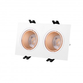 DK3072-WBR Встраиваемый светильник, IP 20, 10 Вт, GU5.3, LED, белый/бронзовый, пластик в Полевском - polevskoy.mebel24.online | фото 1