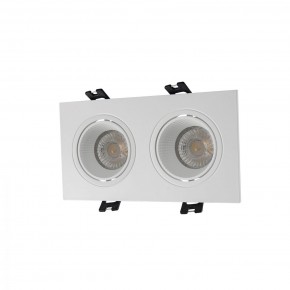 DK3072-WH Встраиваемый светильник, IP 20, 10 Вт, GU5.3, LED, белый/белый, пластик в Полевском - polevskoy.mebel24.online | фото 1