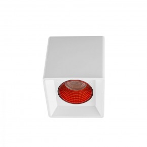 DK3080-WH+RD Светильник накладной IP 20, 10 Вт, GU5.3, LED, белый/красный, пластик в Полевском - polevskoy.mebel24.online | фото 1