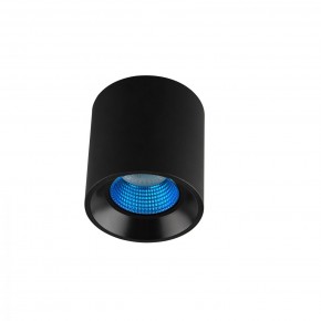 DK3090-BK+CY Светильник накладной IP 20, 10 Вт, GU5.3, LED, черный/голубой, пластик в Полевском - polevskoy.mebel24.online | фото