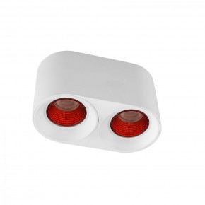 DK3096-WH+RD Светильник накладной IP 20, 10 Вт, GU5.3, LED, белый/красный, пластик в Полевском - polevskoy.mebel24.online | фото 1