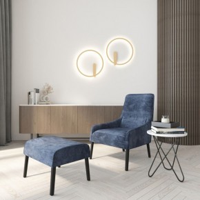 DK5035-SG Бра ROUND со светодиодом, IP20, 24W, 3000/4000/6500K, матовое золото, алюминий в Полевском - polevskoy.mebel24.online | фото
