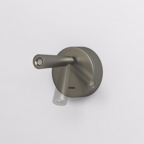 DK5072-DN Бра SHINE WALL со светодиодом, D104*H68, IP20, 3000К, 3W, RA?90, темный никель, алюминий в Полевском - polevskoy.mebel24.online | фото 3