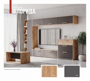 ФЛОРИДА Гостиная (модульная) дуб золотой/графит в Полевском - polevskoy.mebel24.online | фото