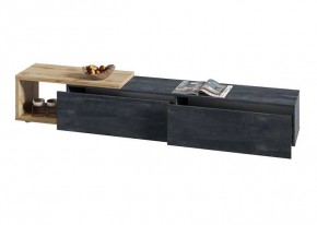 ХЛОЯ Тумба напольная (Дуб Вотан/Обсидиан) в Полевском - polevskoy.mebel24.online | фото