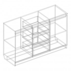Комод 2-ств. с 3 ящиками в Полевском - polevskoy.mebel24.online | фото 2