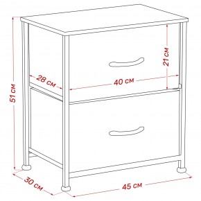 Комод Leset Линкс 2 ящ. (к/з), Каркас Белый, ящики Белые в Полевском - polevskoy.mebel24.online | фото 8
