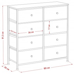 Комод Leset Линкс 8 ящиков (МДФ) в Полевском - polevskoy.mebel24.online | фото 12