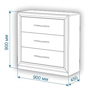 Комод Нобиле Км-90/45 в Полевском - polevskoy.mebel24.online | фото 2