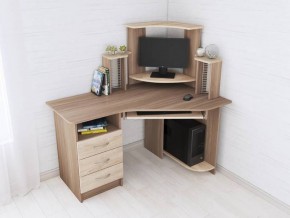 Компьютерный стол Грета-7 ясень шимо/дуб сонома в Полевском - polevskoy.mebel24.online | фото
