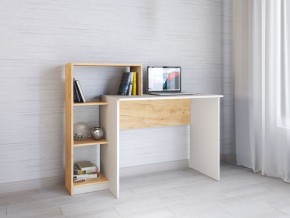 Компьютерный стол Квартет-2 Дуб крафт золотой/Белый в Полевском - polevskoy.mebel24.online | фото