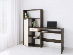 Компьютерный стол Квартет-8 венге/дуб молочный в Полевском - polevskoy.mebel24.online | фото