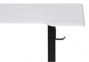 Компьютерный стол Маркос с механизмом подъема 140х80х75 белая шагрень / черный в Полевском - polevskoy.mebel24.online | фото 6