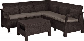 Комплект мебели угловой Корфу Релакс Сет (CORFU II RELAX SET) коричневый в Полевском - polevskoy.mebel24.online | фото 2