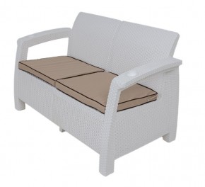 Комплект уличной мебели Yalta Premium Terrace Set (Ялта) белый (+подушки под спину) в Полевском - polevskoy.mebel24.online | фото 2