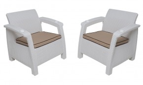 Комплект уличной мебели Yalta Premium Terrace Set (Ялта) белый (+подушки под спину) в Полевском - polevskoy.mebel24.online | фото 4