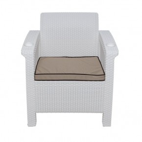 Комплект уличной мебели Yalta Premium Terrace Set (Ялта) белый (+подушки под спину) в Полевском - polevskoy.mebel24.online | фото 6