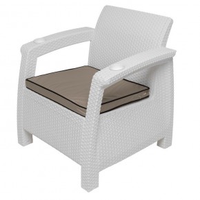 Комплект уличной мебели Yalta Premium Terrace Set (Ялта) белый (+подушки под спину) в Полевском - polevskoy.mebel24.online | фото 7