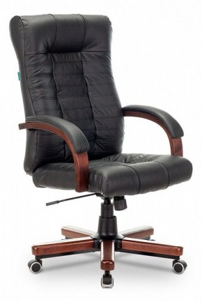 Кресло для руководителя KB-10WALNUT/B/LEATH в Полевском - polevskoy.mebel24.online | фото