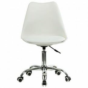 Кресло стул BRABIX "Eames MG-310 CH", хром, пластик белый, экокожа белая, 532923 в Полевском - polevskoy.mebel24.online | фото 1