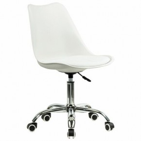 Кресло стул BRABIX "Eames MG-310 CH", хром, пластик белый, экокожа белая, 532923 в Полевском - polevskoy.mebel24.online | фото 2