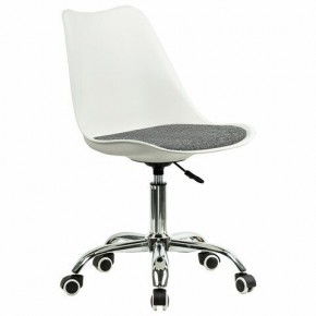 Кресло стул BRABIX "Eames MG-310 CH", хром, пластик белый, ткань серая, 532924 в Полевском - polevskoy.mebel24.online | фото 2