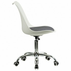 Кресло стул BRABIX "Eames MG-310 CH", хром, пластик белый, ткань серая, 532924 в Полевском - polevskoy.mebel24.online | фото 3