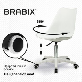 Кресло стул BRABIX "Eames MG-310 PL", пластик белый, экокожа белая, 532926 в Полевском - polevskoy.mebel24.online | фото 5