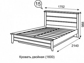 Кровать 1600 с ПМ София 15 в Полевском - polevskoy.mebel24.online | фото 3