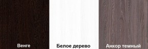 Кровать-чердак Пионер 1 (800*1900) Белое дерево, Анкор темный, Венге в Полевском - polevskoy.mebel24.online | фото 3