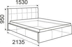 Кровать Изабелла с латами Newtone cacao 1400x2000 в Полевском - polevskoy.mebel24.online | фото 5