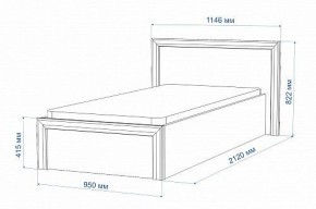 Кровать односпальная Нобиле Кр-90 в Полевском - polevskoy.mebel24.online | фото 2