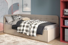 Кровать Зарина угловая Newtone light beige угол правый в Полевском - polevskoy.mebel24.online | фото 1