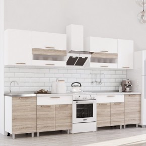 Кухня Айсбери 2.4 м (Белый/Дуб Сонома) в Полевском - polevskoy.mebel24.online | фото