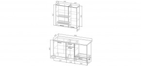 Кухонный гарнитур Антик 1600 h950 (Стол. 26мм) в Полевском - polevskoy.mebel24.online | фото 2