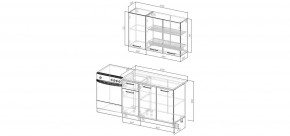 Кухонный гарнитур Белый Глянец 1200 (Стол. 38мм) в Полевском - polevskoy.mebel24.online | фото 2