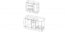 Кухонный гарнитур Белый Глянец 1600 (Стол. 26мм) в Полевском - polevskoy.mebel24.online | фото 2