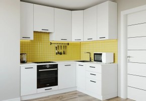 Кухонный гарнитур Белый Глянец 2200*1600 h950 (Стол. 26мм) в Полевском - polevskoy.mebel24.online | фото