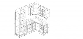 Кухонный гарнитур Белый Глянец 2400*1600 (Стол. 26мм) в Полевском - polevskoy.mebel24.online | фото 2